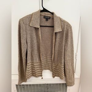 Brown/gold St. John sports jacket